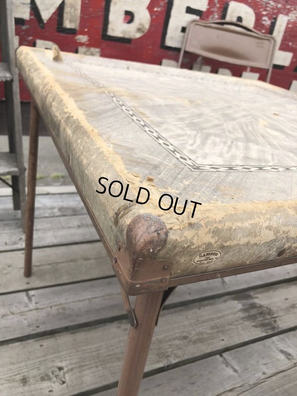 画像5: Vintage Metal Folding Table (C081)
