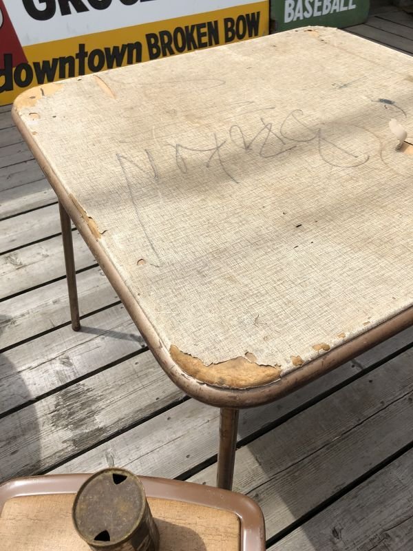 画像7: Vintage Metal Folding Table (C088)