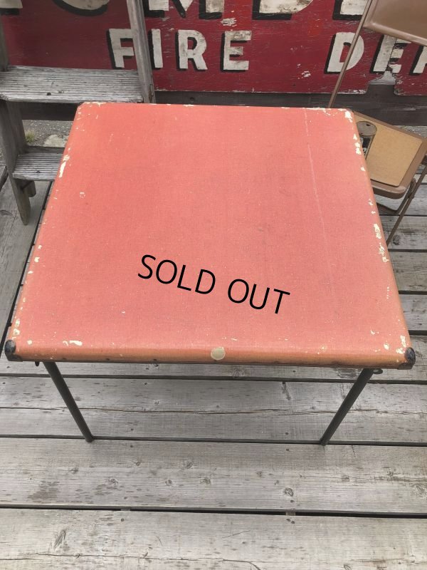 画像4: Vintage Metal Folding Table (C082)