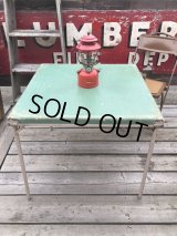 Vintage Metal Folding Table (C083)