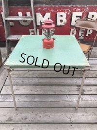 Vintage Metal Folding Table (C083)