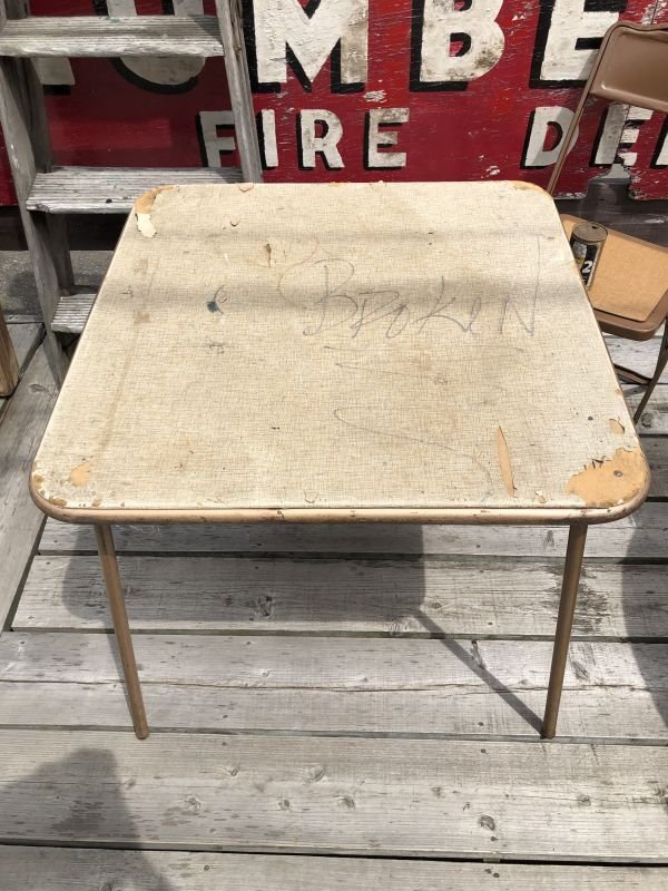 画像4: Vintage Metal Folding Table (C088)