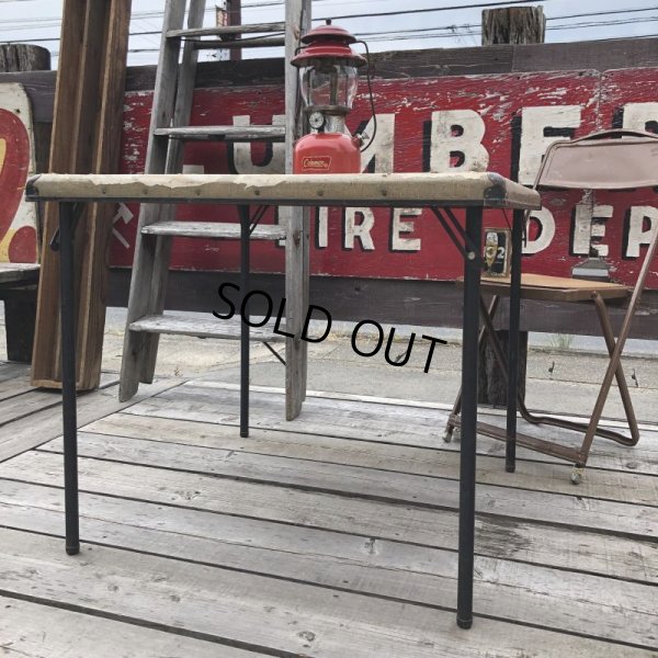 画像3: Vintage Metal Folding Table (C080)