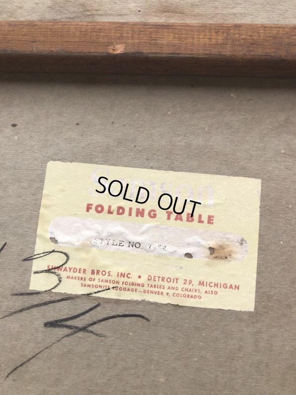 画像16: Vintage Metal Folding Table (C081)