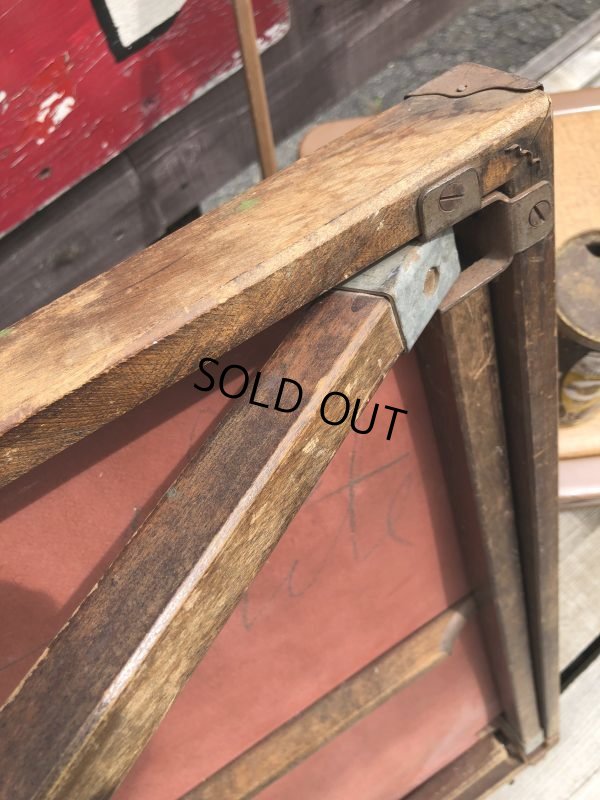 画像18: Vintage Wood Folding Table (C089)