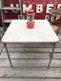 Vintage Metal Folding Table (C087)