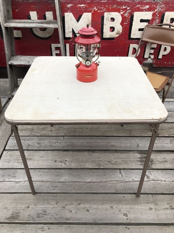 画像1: Vintage Metal Folding Table (C087)