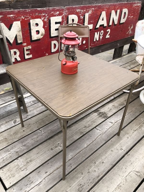 画像2: Vintage Metal Folding Table (C086)