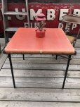 画像1: Vintage Metal Folding Table (C082) (1)