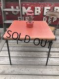 Vintage Metal Folding Table (C082)