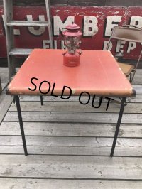 Vintage Metal Folding Table (C082)