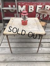Vintage Metal Folding Table (C081)