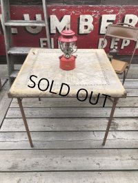 Vintage Metal Folding Table (C081)
