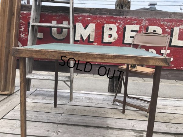 画像13: Vintage Wood Folding Table (C089)