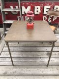 Vintage Metal Folding Table (C086)