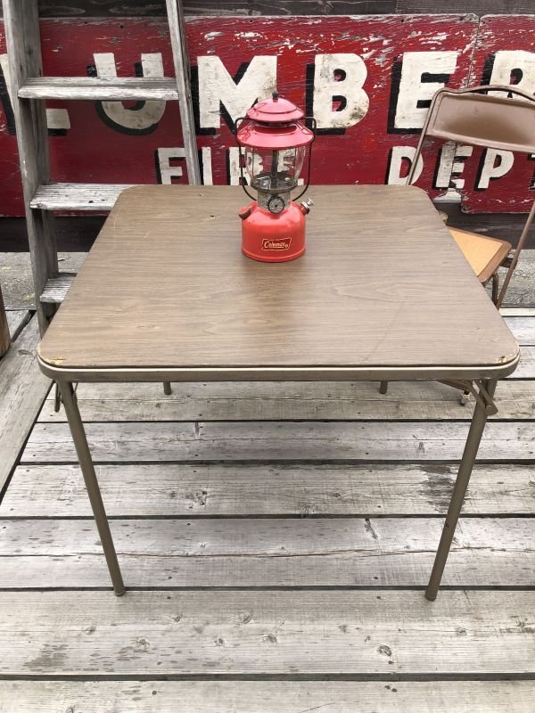 画像1: Vintage Metal Folding Table (C086)