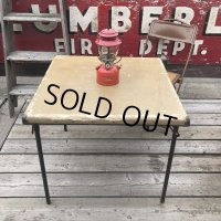 Vintage Metal Folding Table (C080)