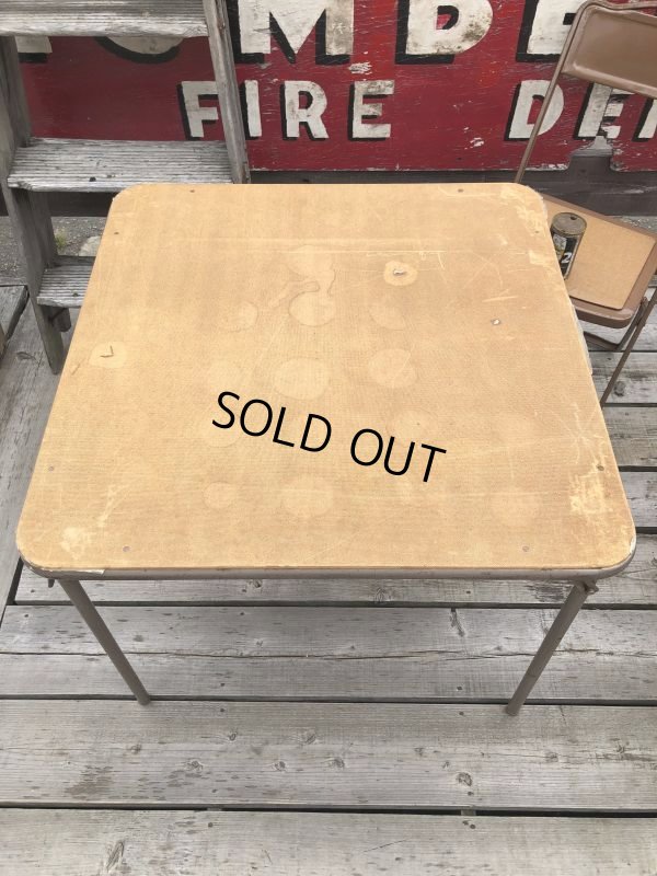 画像4: Vintage Metal Folding Table (C084)