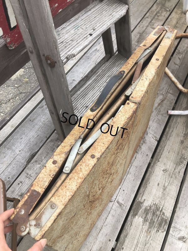 画像6: Vintage Metal Folding Table (C090)