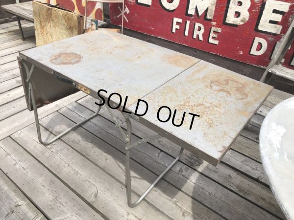 画像14: Vintage Metal Folding Table (C091)