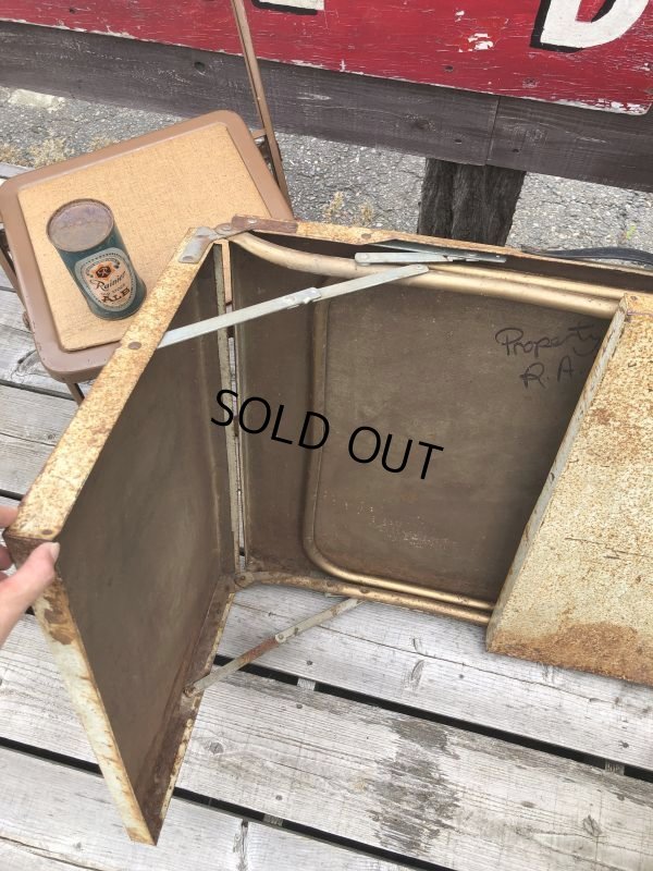 画像8: Vintage Metal Folding Table (C090)