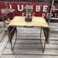 画像2: Vintage Metal Folding Table (C090) (2)