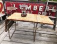 画像1: Vintage Metal Folding Table (C090) (1)