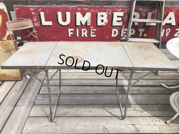 画像9: Vintage Metal Folding Table (C091)