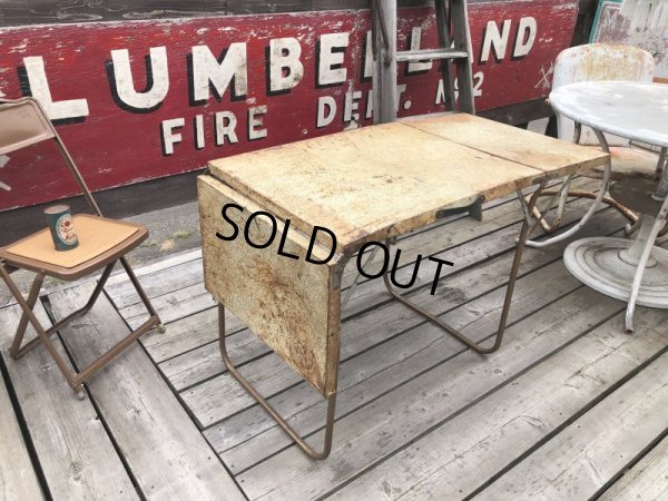 画像14: Vintage Metal Folding Table (C090)