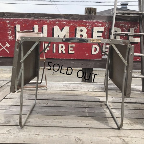 画像18: Vintage Metal Folding Table (C091)