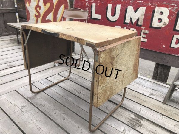画像17: Vintage Metal Folding Table (C090)