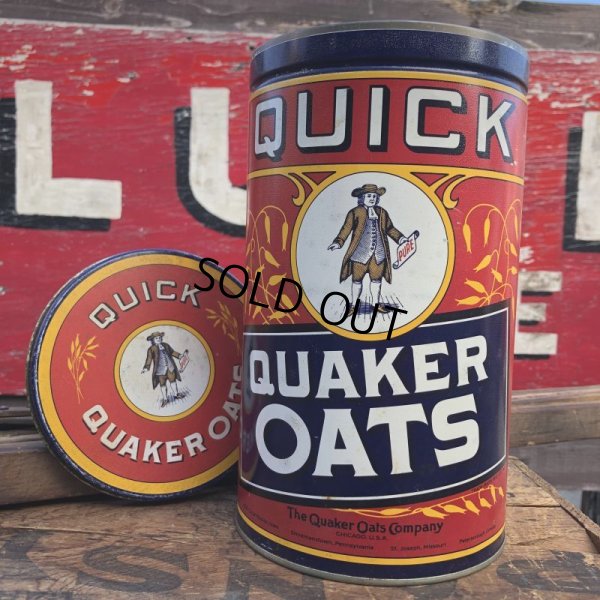 画像1: Vintage Tin Can QUICK QUAKER OATS 1990 (B936)