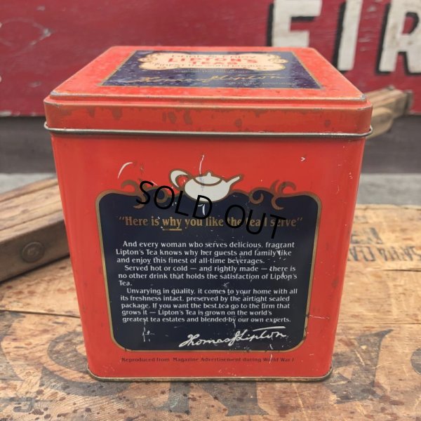 画像5: Vintage Tin Can LIPTON TEA (B929)