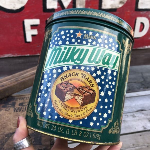 画像1: Vintage Tin Can Milky Way 1987 (B938)