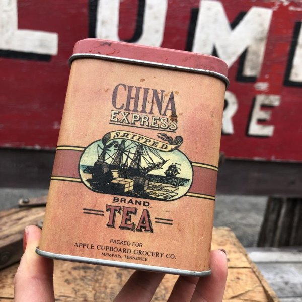 画像1: Vintage Tin Can CHINA EXPRESS TEA (B932)