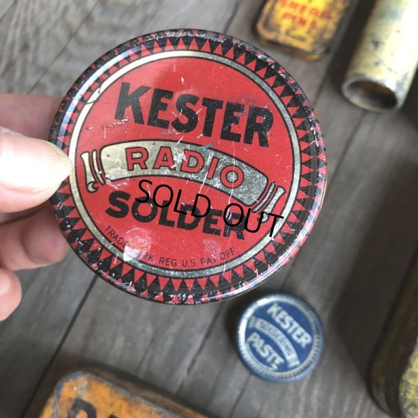 画像1: Vintage Can KESTER RADIO SOLDER (C093)