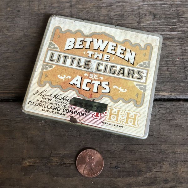 画像2: Vintage Can BETWEEN THE ACTS LITTLE CIGARS (C103)