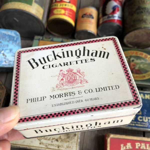 画像1: Vintage Can Philip Morris Buckingham Cigarettes (C104)