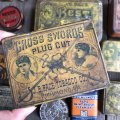 Vintage Can CROSS SWORDS Tobacco (C106)