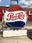 画像6: Vintage Mexican Pepsi Cola Bottle Cap Metal Store Sign (C103)