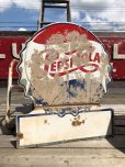 画像10: Vintage Mexican Pepsi Cola Bottle Cap Metal Store Sign (C103)