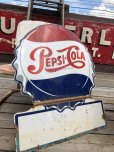 画像2: Vintage Mexican Pepsi Cola Bottle Cap Metal Store Sign (C103) (2)