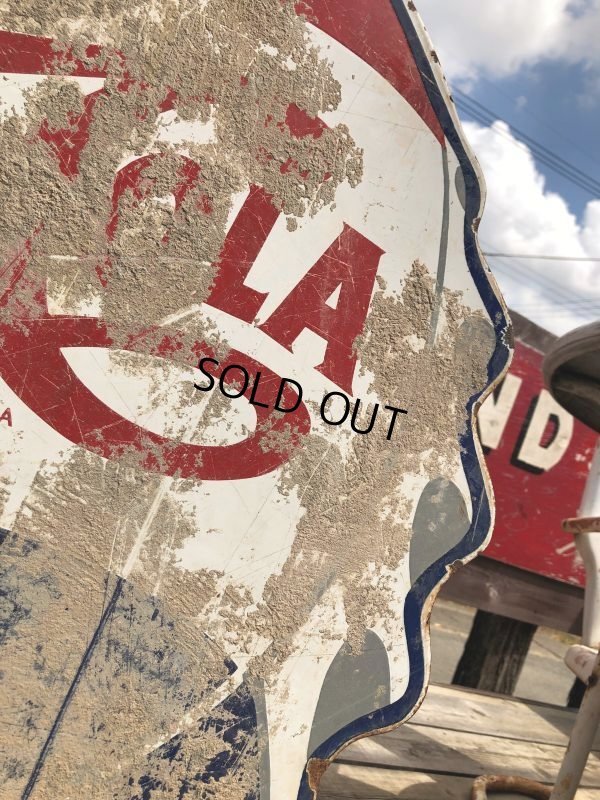 画像11: Vintage Mexican Pepsi Cola Bottle Cap Metal Store Sign (C103)