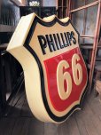 画像2: 【店舗引き取り限定】 Vintage Original PHILLIPS 66 Gas Station Lighted Sign Huge (C107) (2)