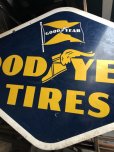 画像7: Vintage Goodyear Tires Double Sided Porcelain Sign (C108)