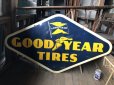 画像15: Vintage Goodyear Tires Double Sided Porcelain Sign (C108)