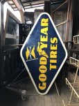 画像4: Vintage Goodyear Tires Double Sided Porcelain Sign (C108)