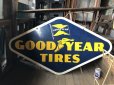 画像14: Vintage Goodyear Tires Double Sided Porcelain Sign (C108)