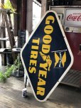 画像16: Vintage Goodyear Tires Double Sided Porcelain Sign (C108)