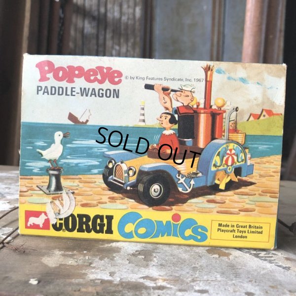 画像3: 60s Vintage Popeye CORGI Comics Die-cast Paddle Wagon (C110)